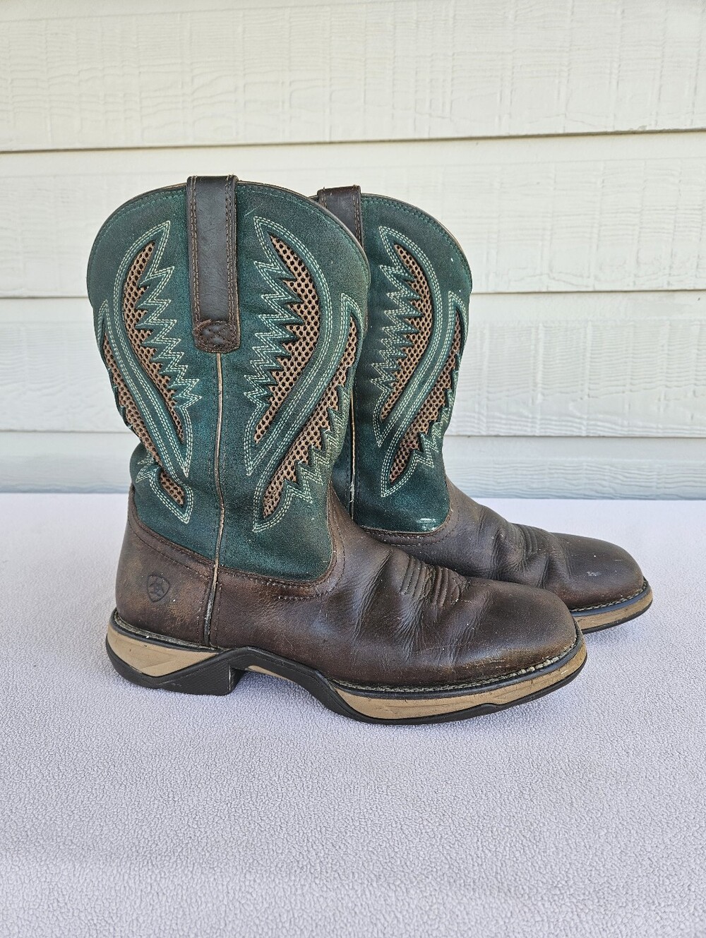 Ariat Anthem VentTek Western Boot Women SZ 10B Brown Leather Farm Country